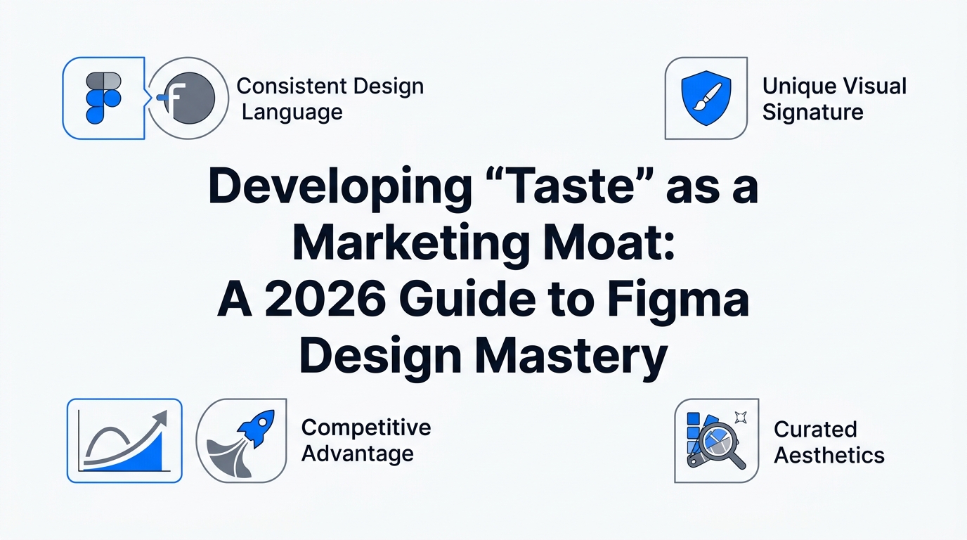 Developing 'Taste' as a Marketing Moat: A 2026 Guide to Figma Design Mastery