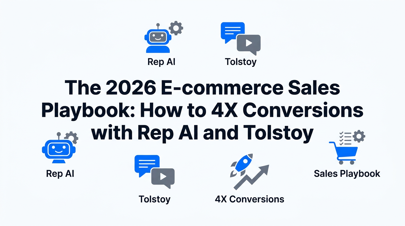 The 2026 E-commerce Sales Playbook: How to 4X Conversions with Rep AI and Tolstoy