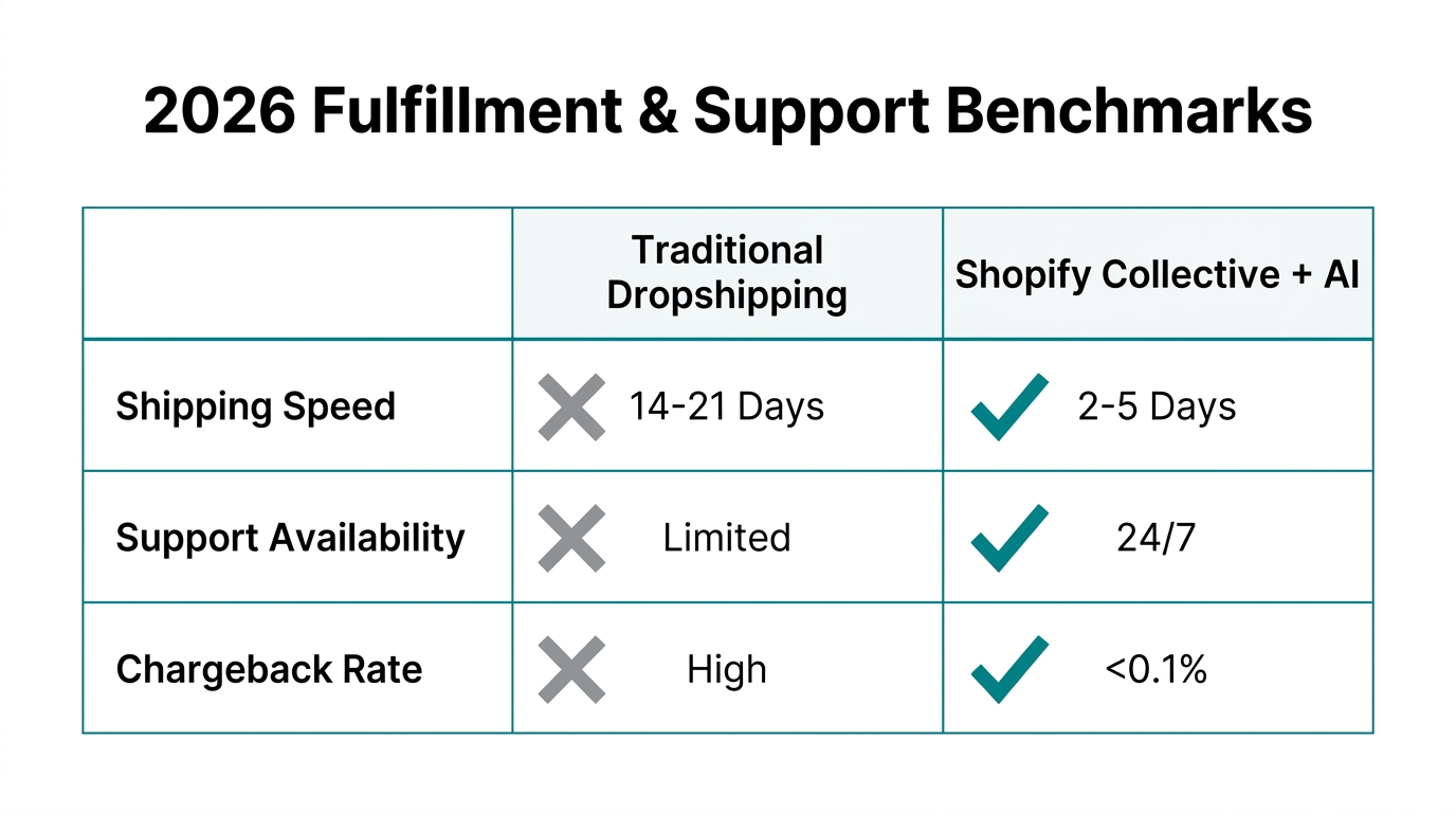 Comparison of traditional methods versus the AI-driven fulfillment playbook.