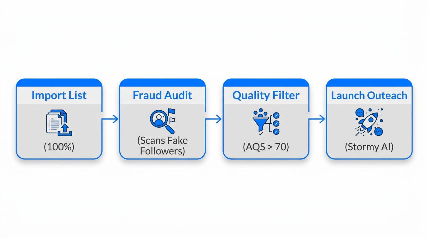 A four-step audit checklist for professional influencer spending.