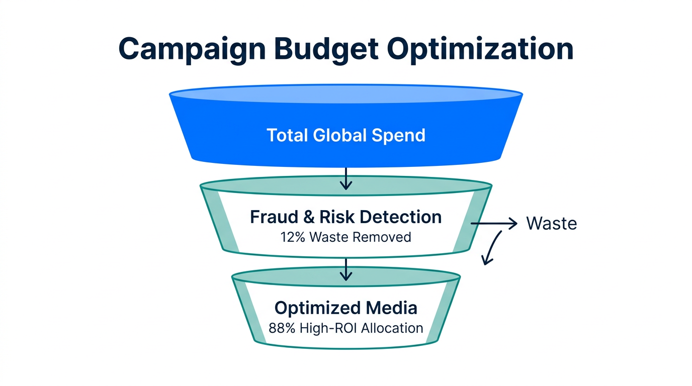 Funnel showing how governance eliminates influencer campaign waste.