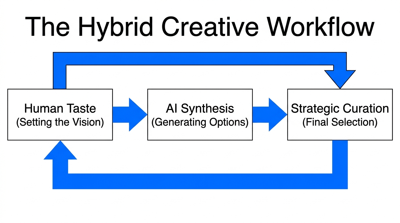 Three-step workflow for combining human intuition with AI tools