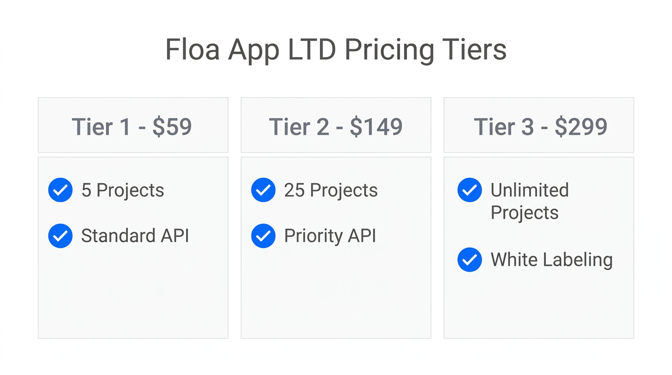 Comparison of the three pricing tiers used for the LTD launch.
