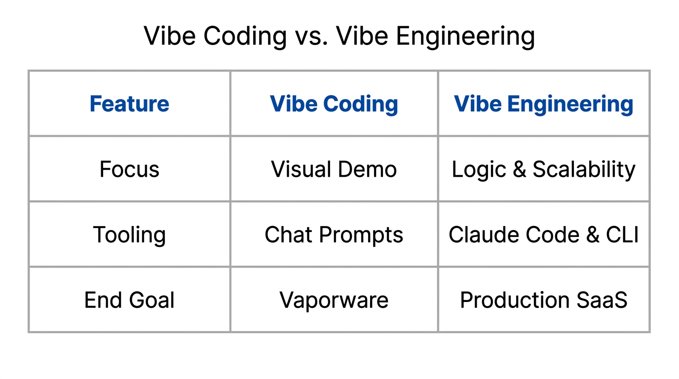 Key differences between superficial prototyping and production-grade AI engineering.