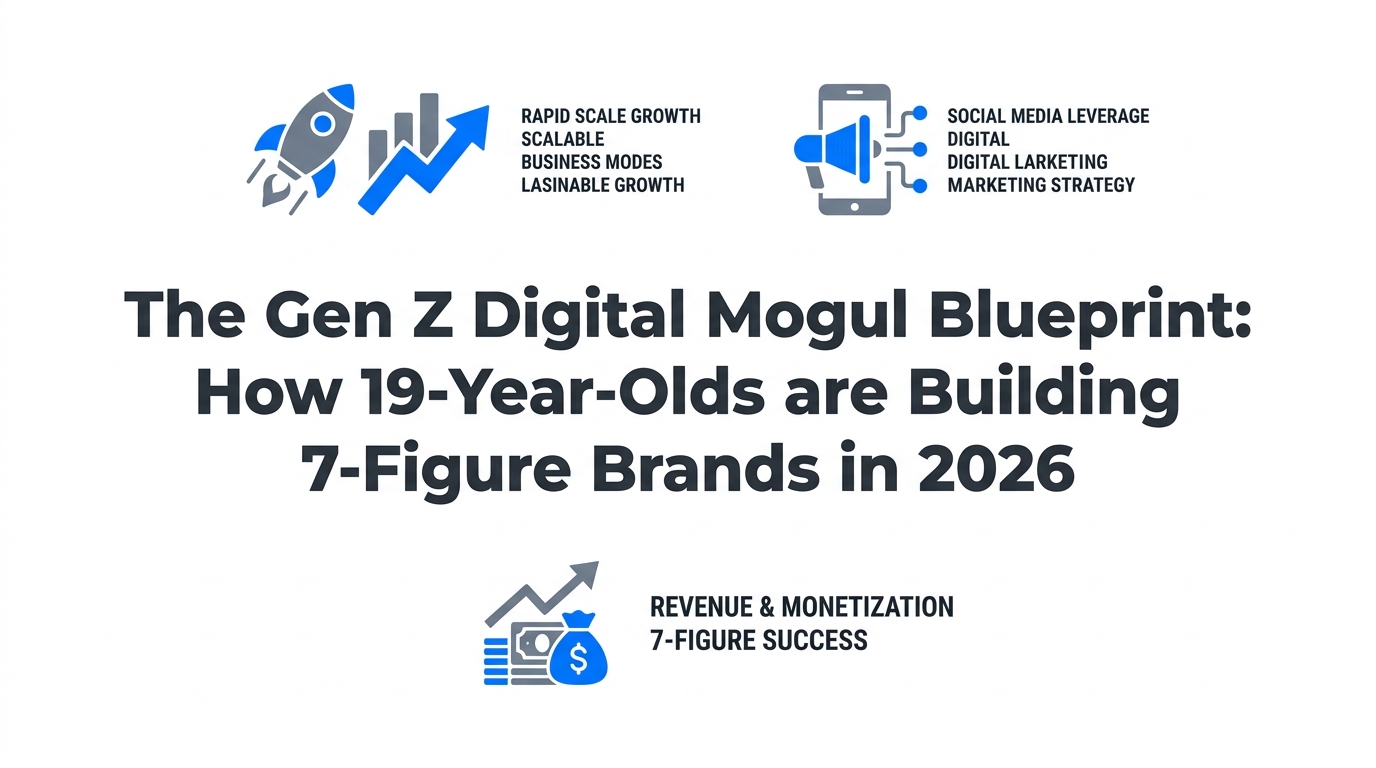 The Gen Z Digital Mogul Blueprint: How 19-Year-Olds are Building 7-Figure Brands in 2026