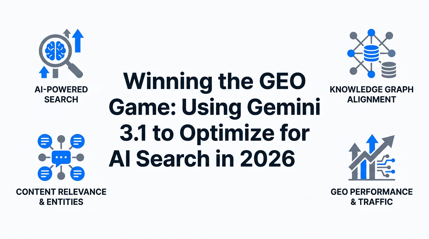 Winning the GEO Game: Using Gemini 3.1 to Optimize for AI Search in 2026