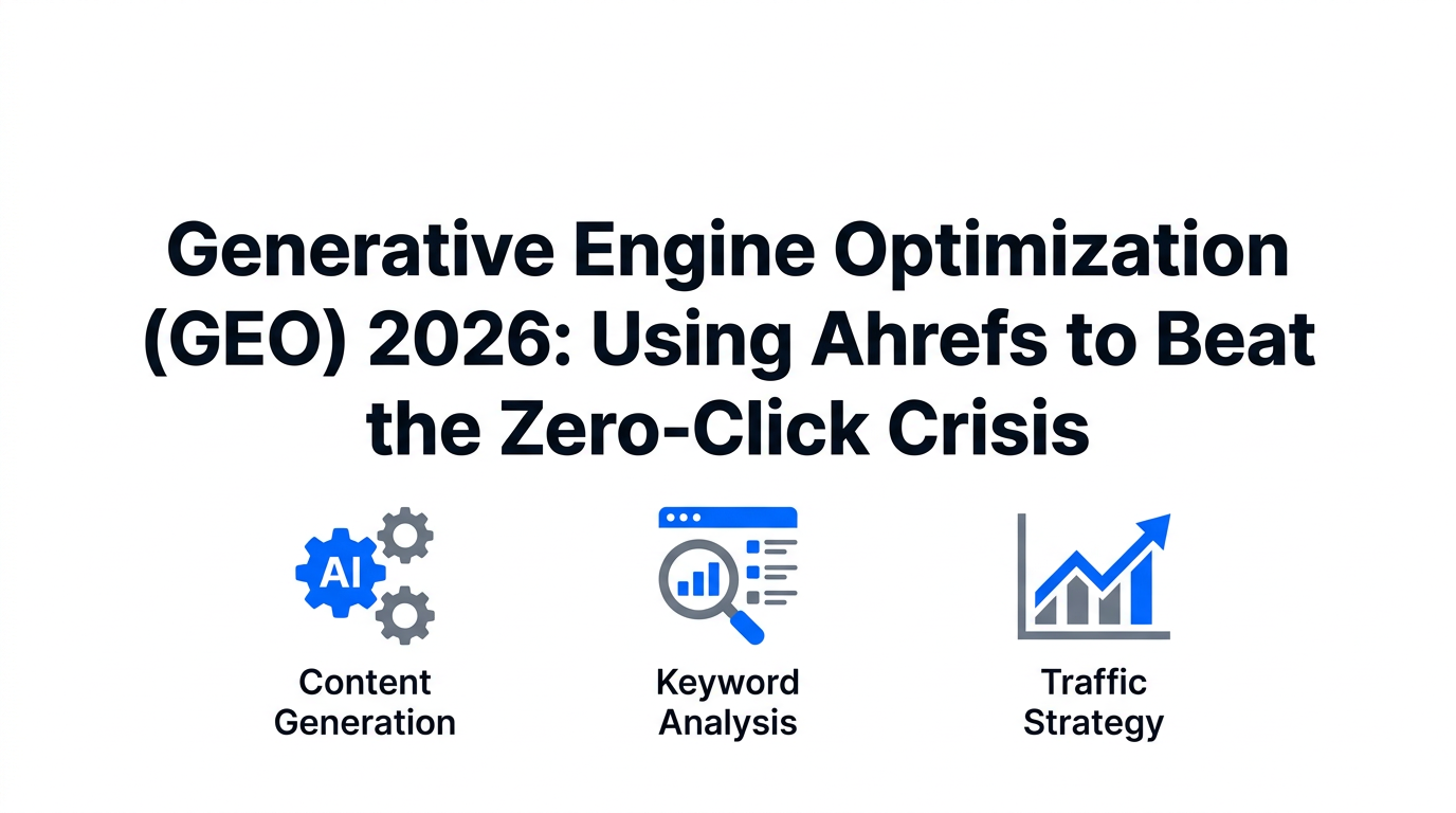 Generative Engine Optimization (GEO) 2026: Using Ahrefs to Beat the Zero-Click Crisis