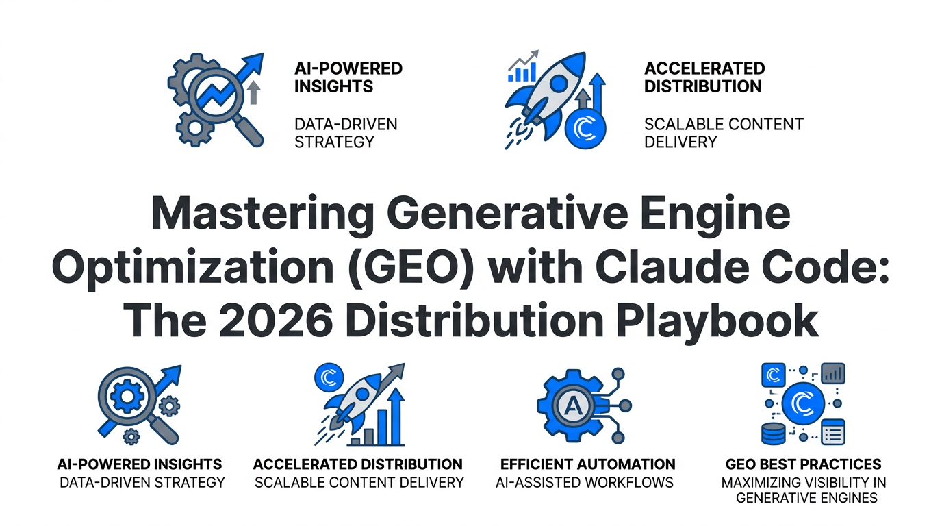 Mastering Generative Engine Optimization (GEO) with Claude Code: The 2026 Distribution Playbook