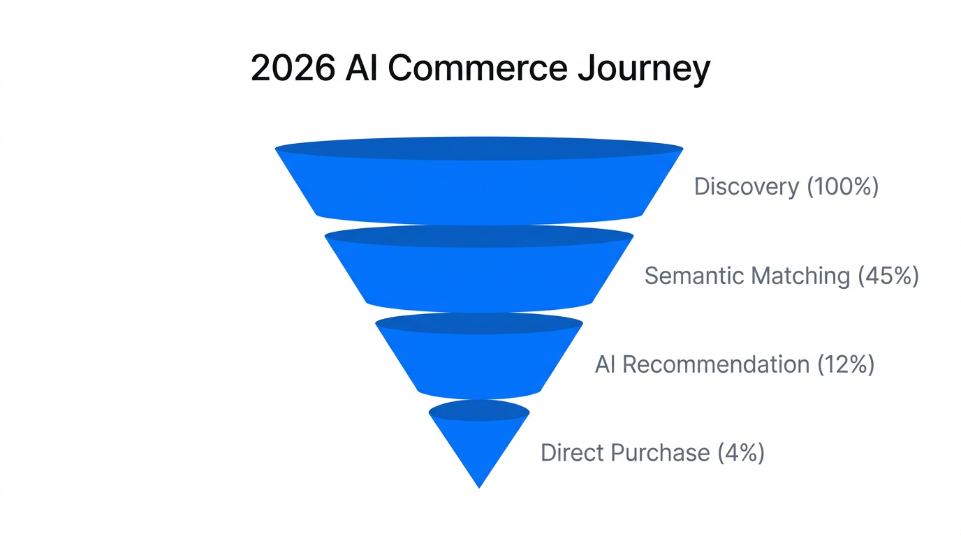 Customer conversion funnel through AI-driven social commerce platforms.