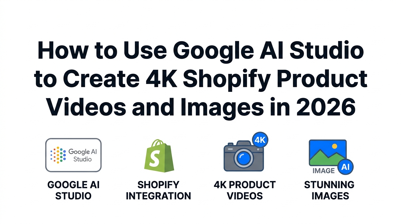 How to Use Google AI Studio to Create 4K Shopify Product Videos and Images in 2026