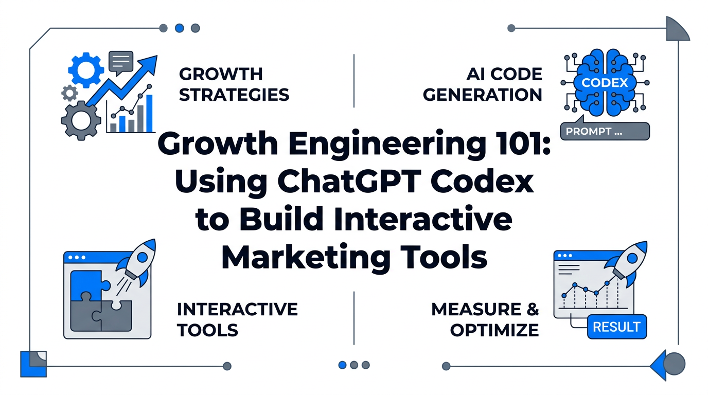 Growth Engineering 101: Using ChatGPT Codex to Build Interactive Marketing Tools