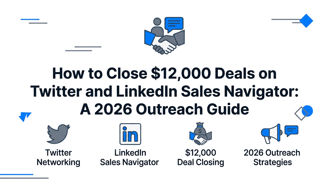 How to Close $12,000 Deals on Twitter and LinkedIn Sales Navigator: A 2026 Outreach Guide