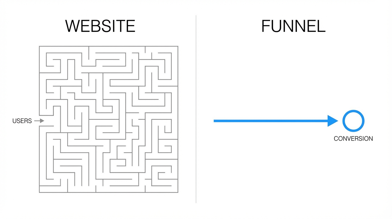 Funnels Vs Websites