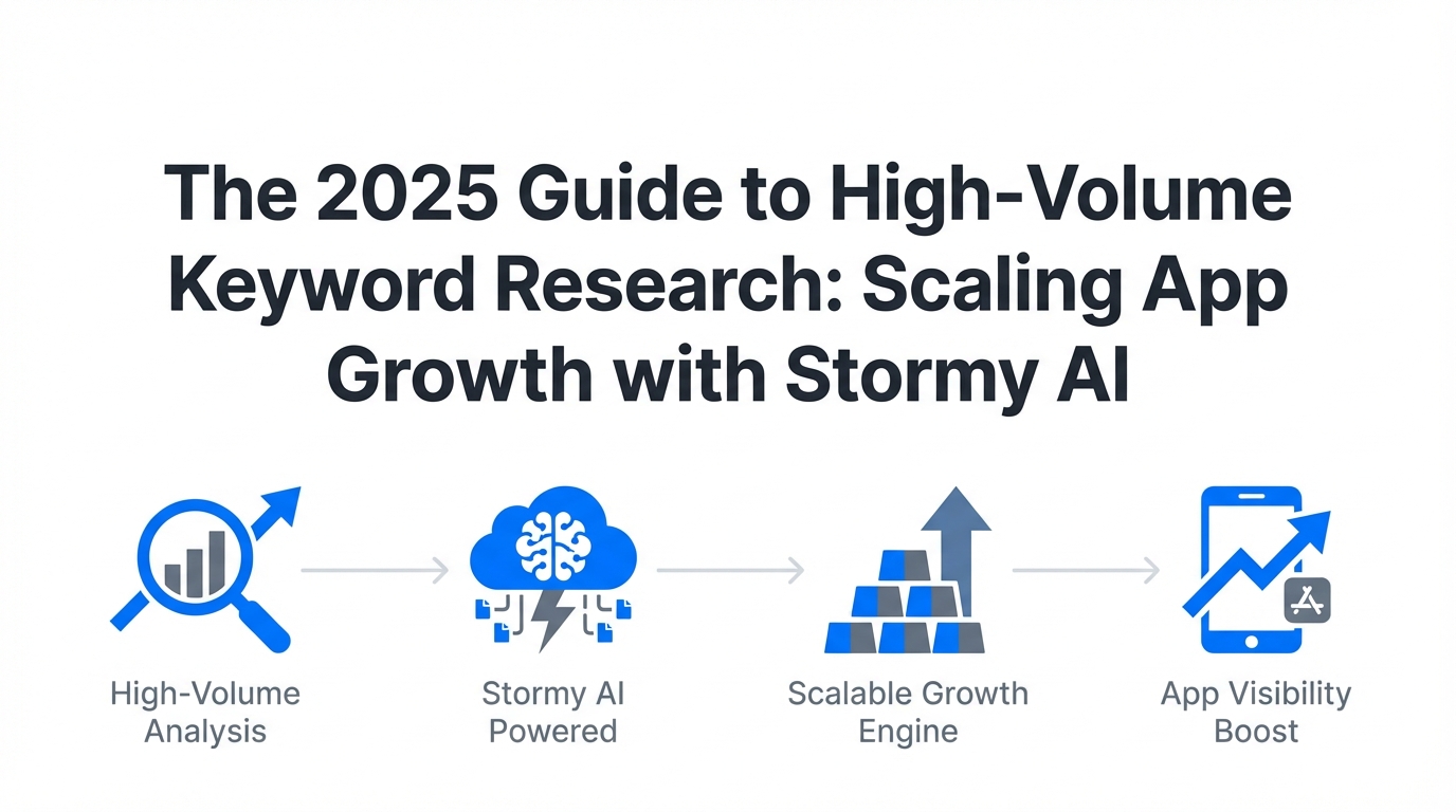 The 2025 Guide to High-Volume Keyword Research: Scaling App Growth with Stormy AI