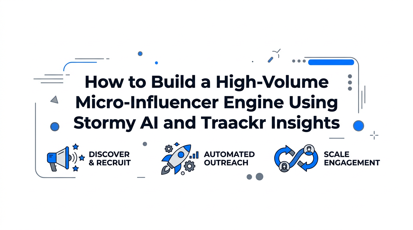How to Build a High-Volume Micro-Influencer Engine Using Stormy AI and Traackr Insights