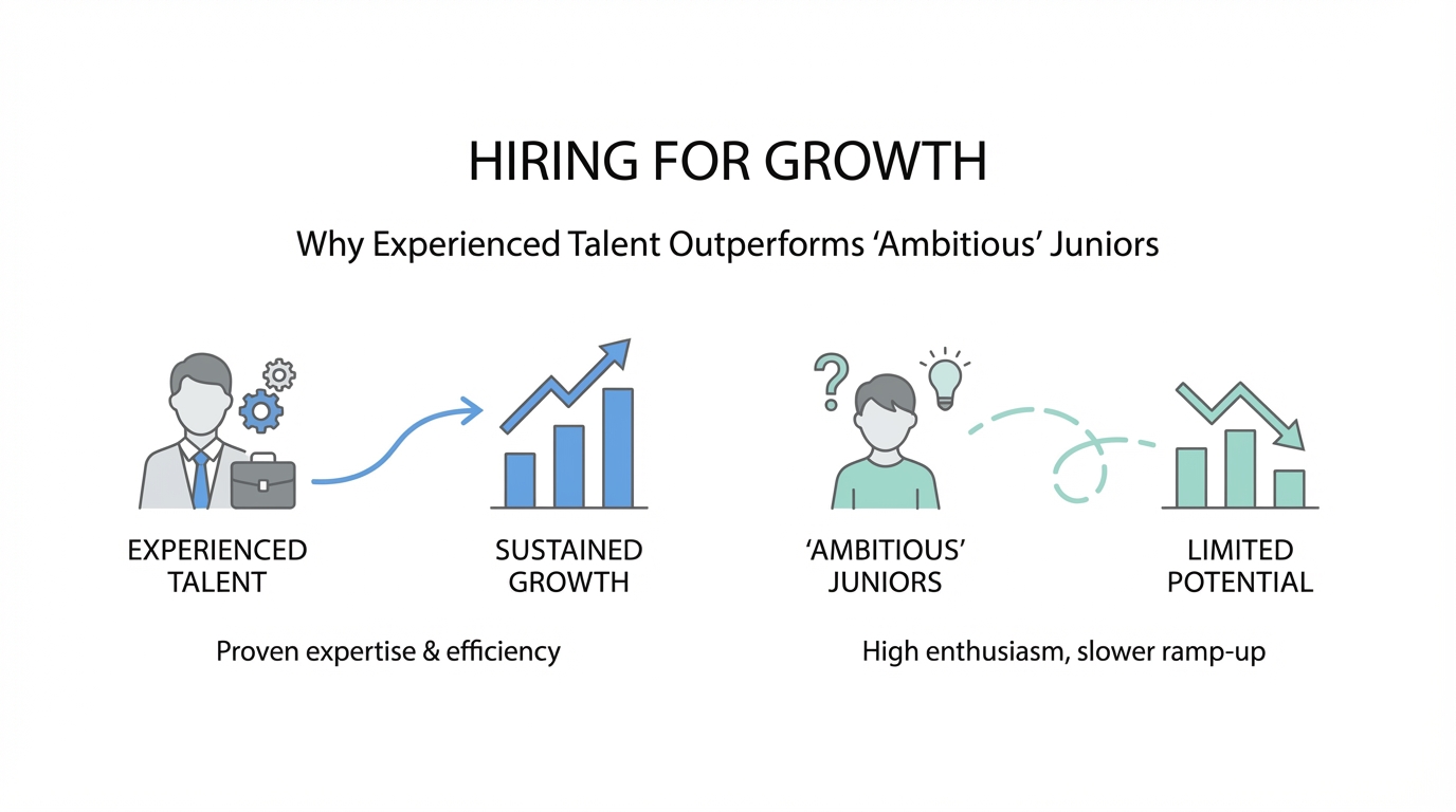 Hiring for Growth: Why Experienced Talent Outperforms 'Ambitious' Juniors