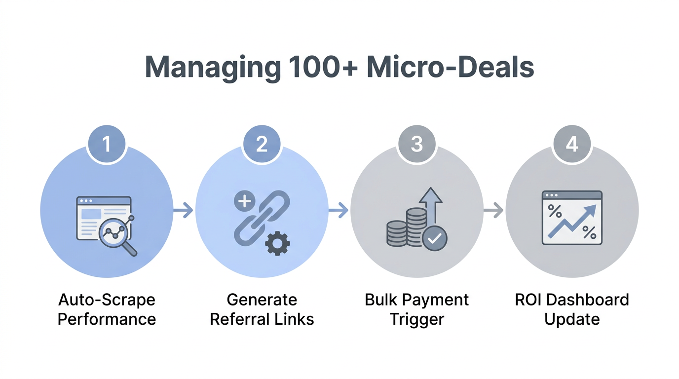 Four-step process for managing high-volume micro-influencer campaigns.