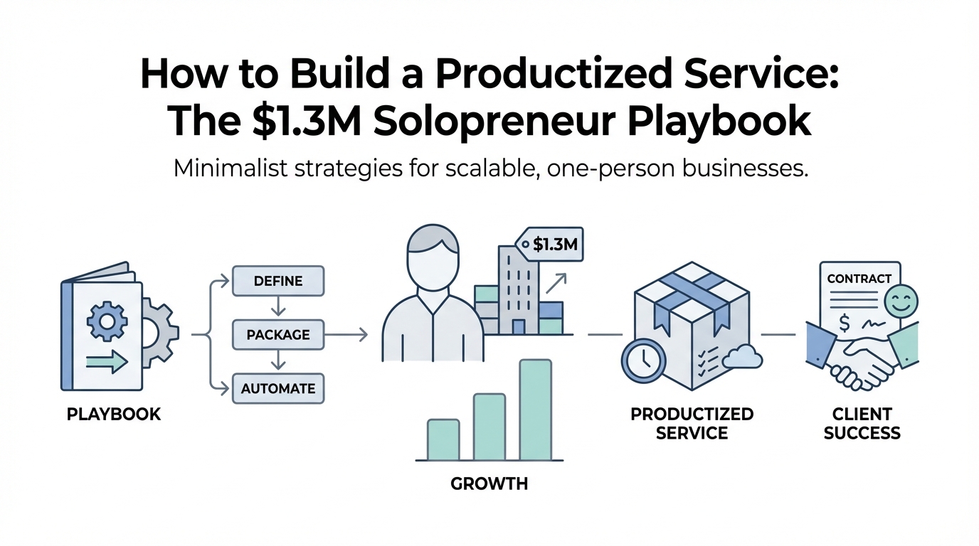 How to Build a Productized Service: The $1.3M Solopreneur Playbook