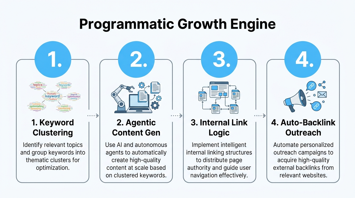 The four-step programmatic SEO process for scaling SaaS traffic.