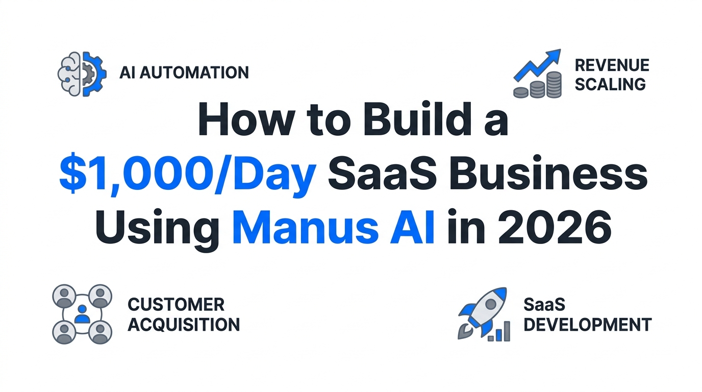 How to Build a $1,000/Day SaaS Business Using Manus AI in 2026