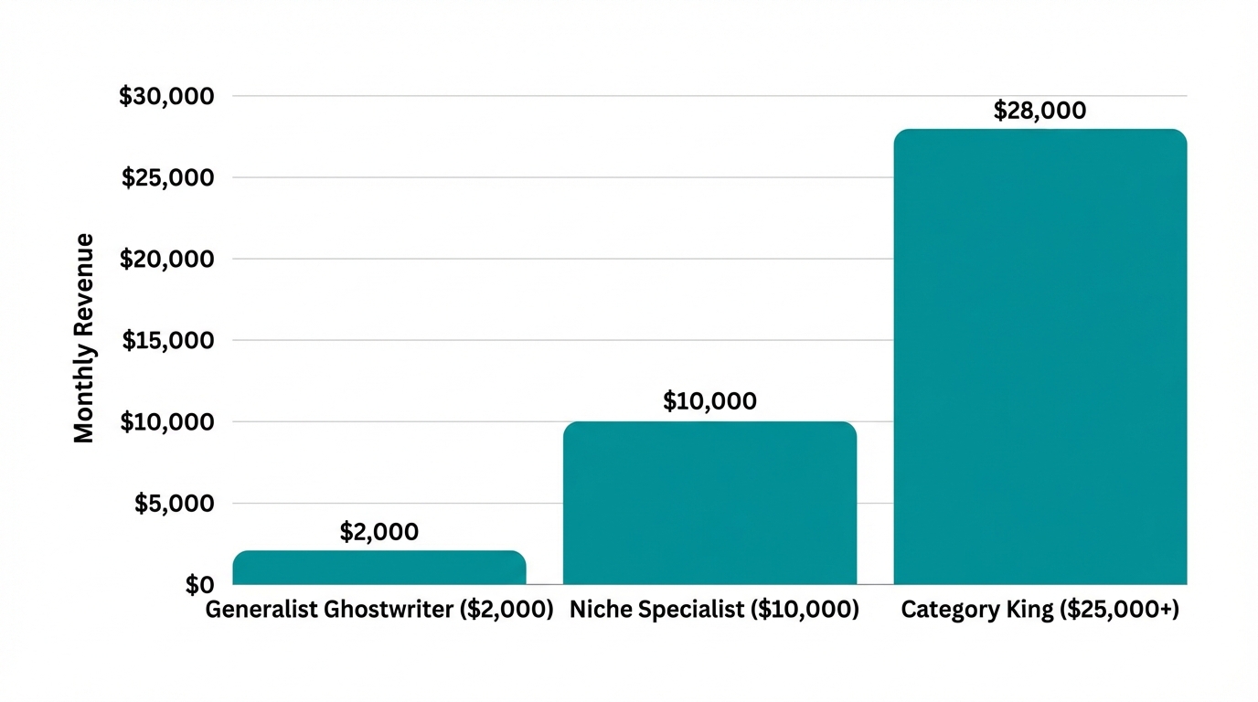 Revenue potential increase based on niche specialization levels.