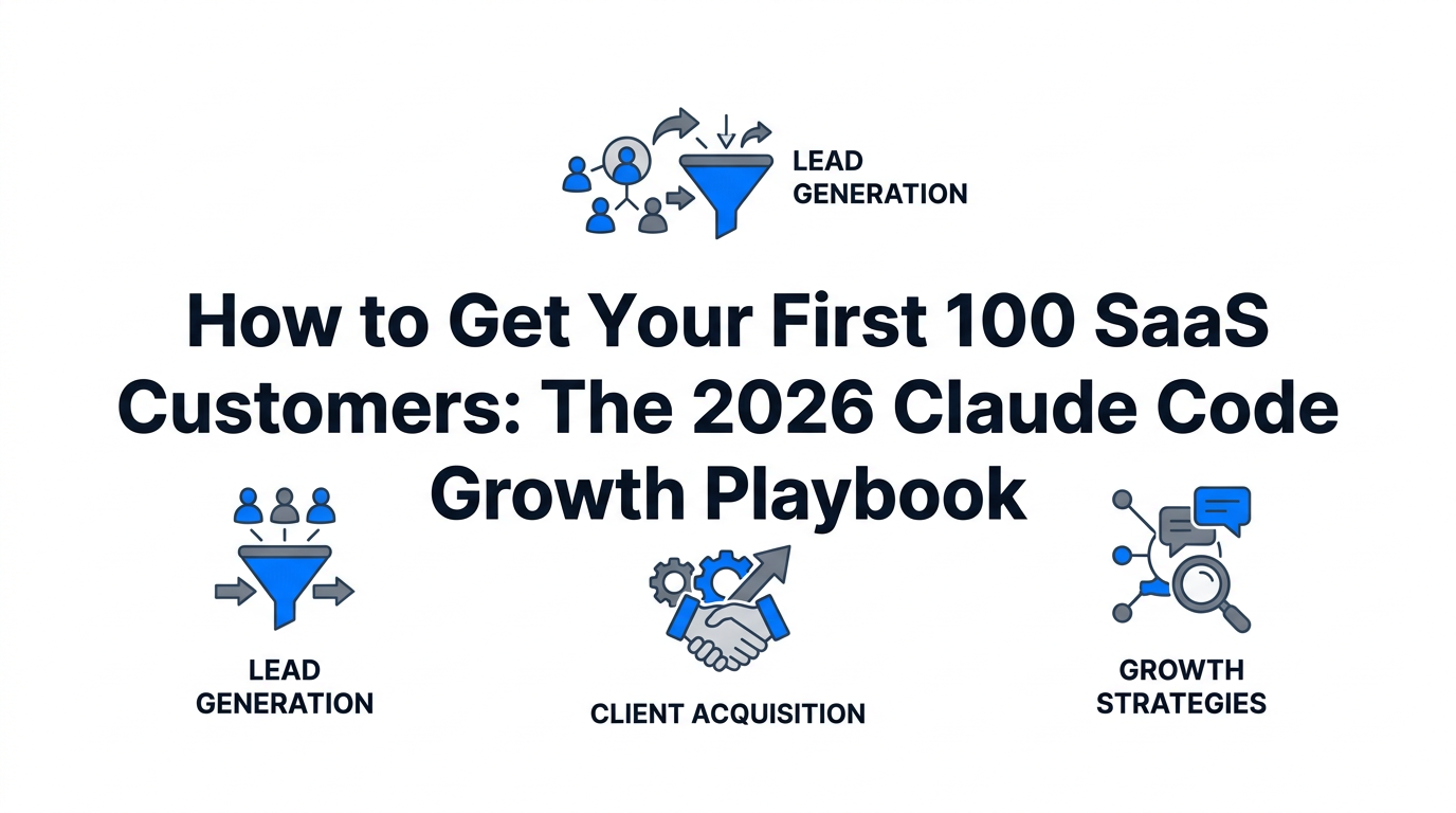 How to Get Your First 100 SaaS Customers: The 2026 Claude Code Growth Playbook