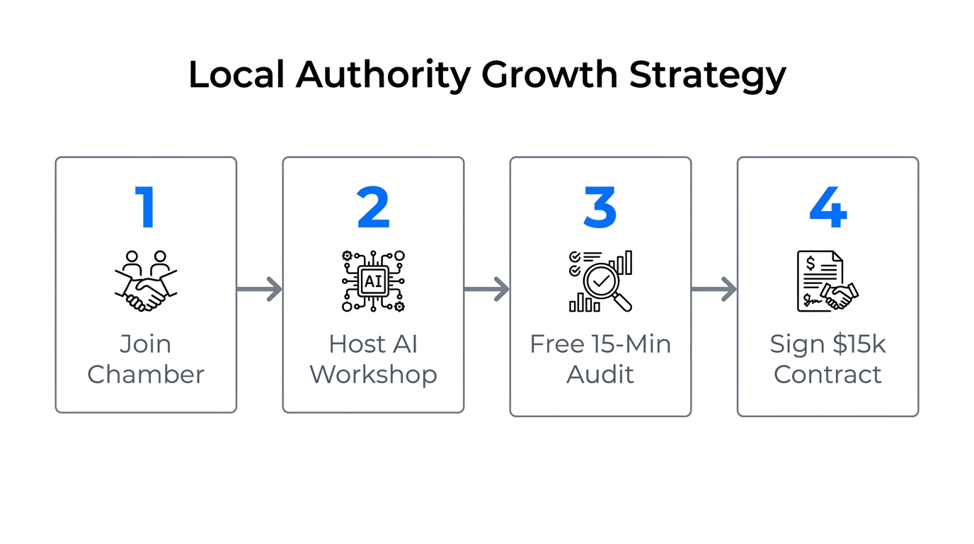 A step-by-step process for building local authority and securing high-ticket clients.