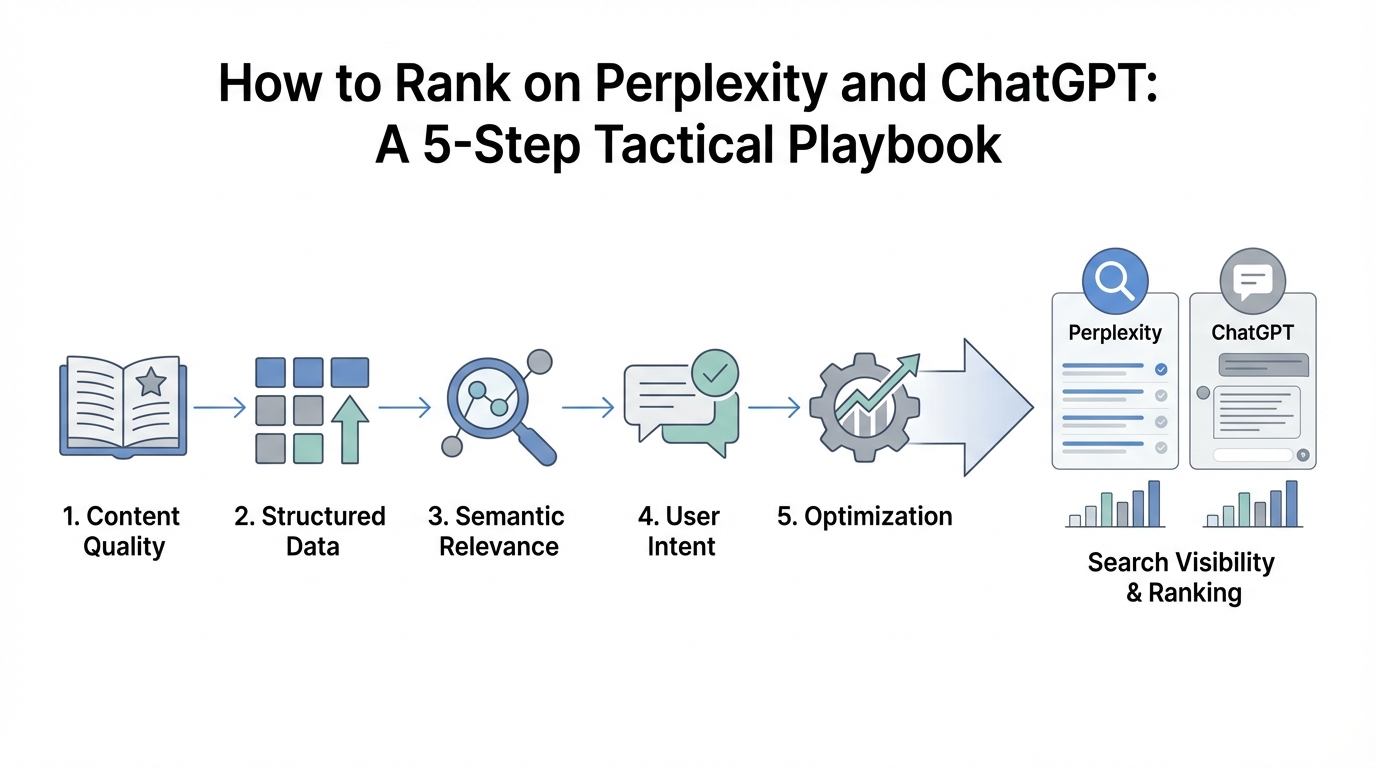 How to Rank on Perplexity and ChatGPT: A 5-Step Tactical Playbook