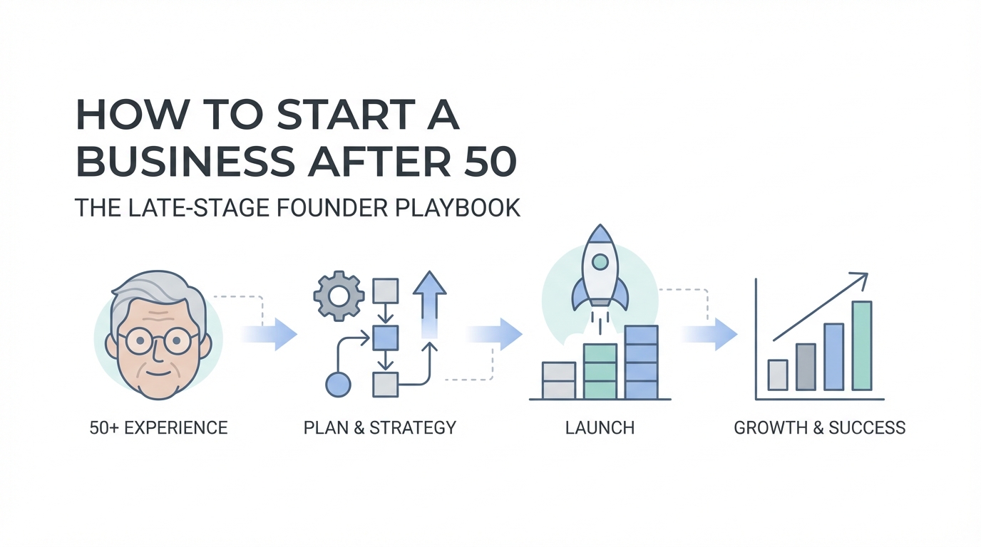 How to Start a Business After 50: The Late-Stage Founder Playbook
