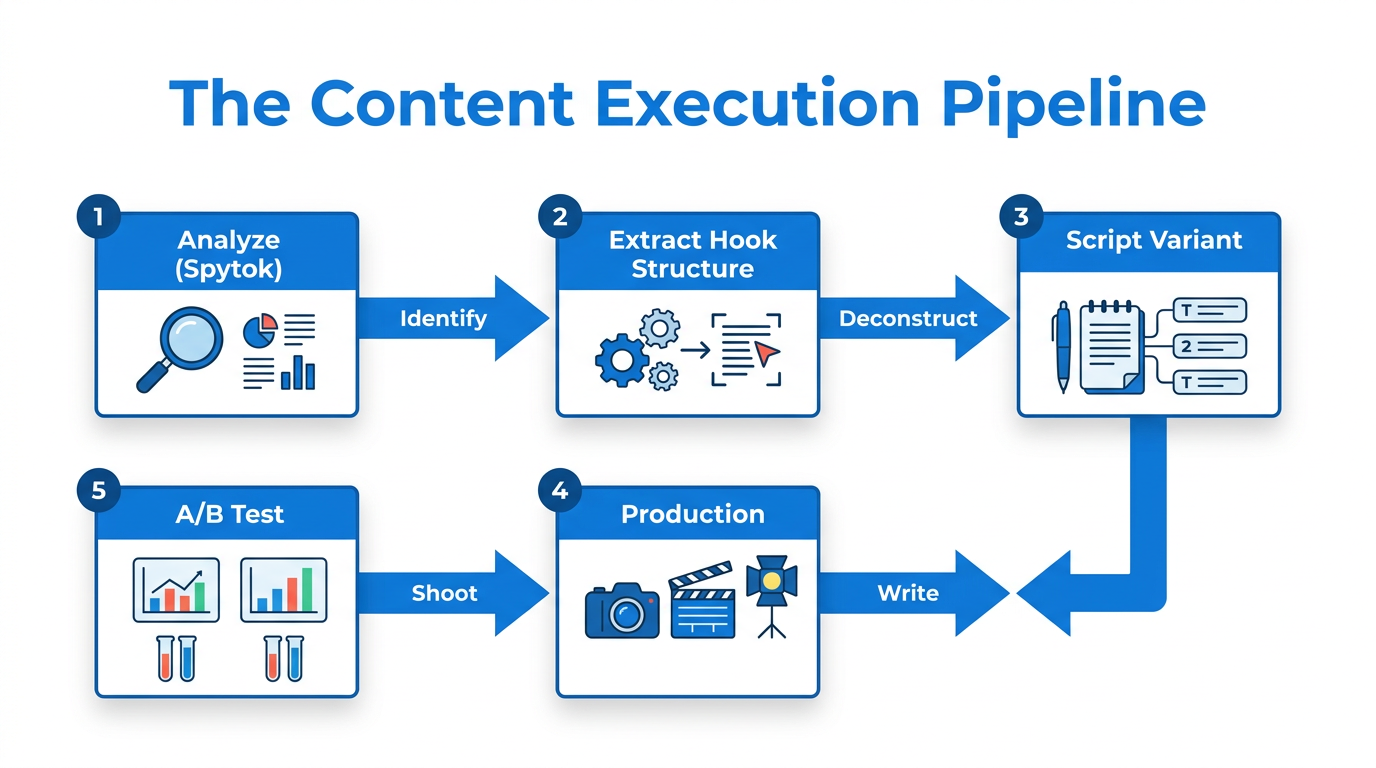 Step-by-step workflow for replicating outlier content structures.