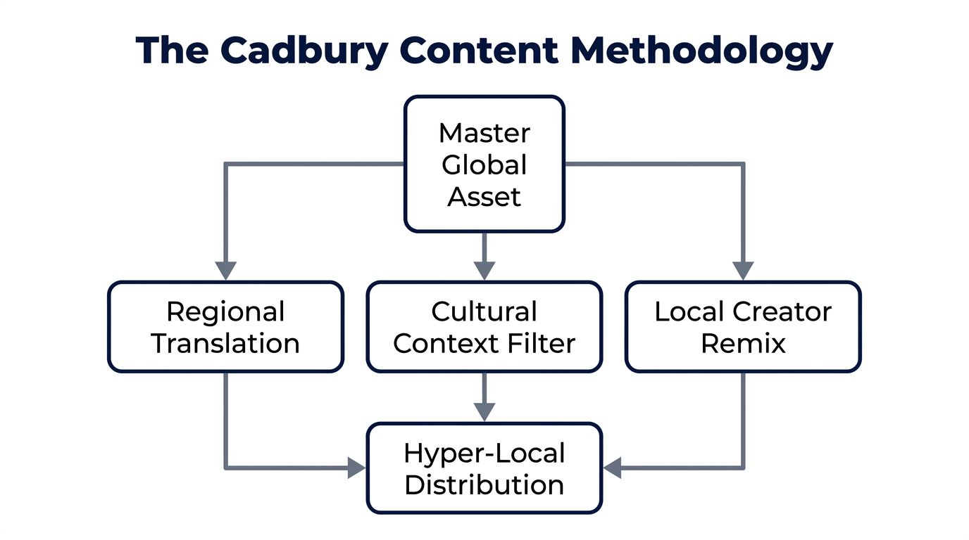 The Cadbury Methodology for adapting global content to local markets.