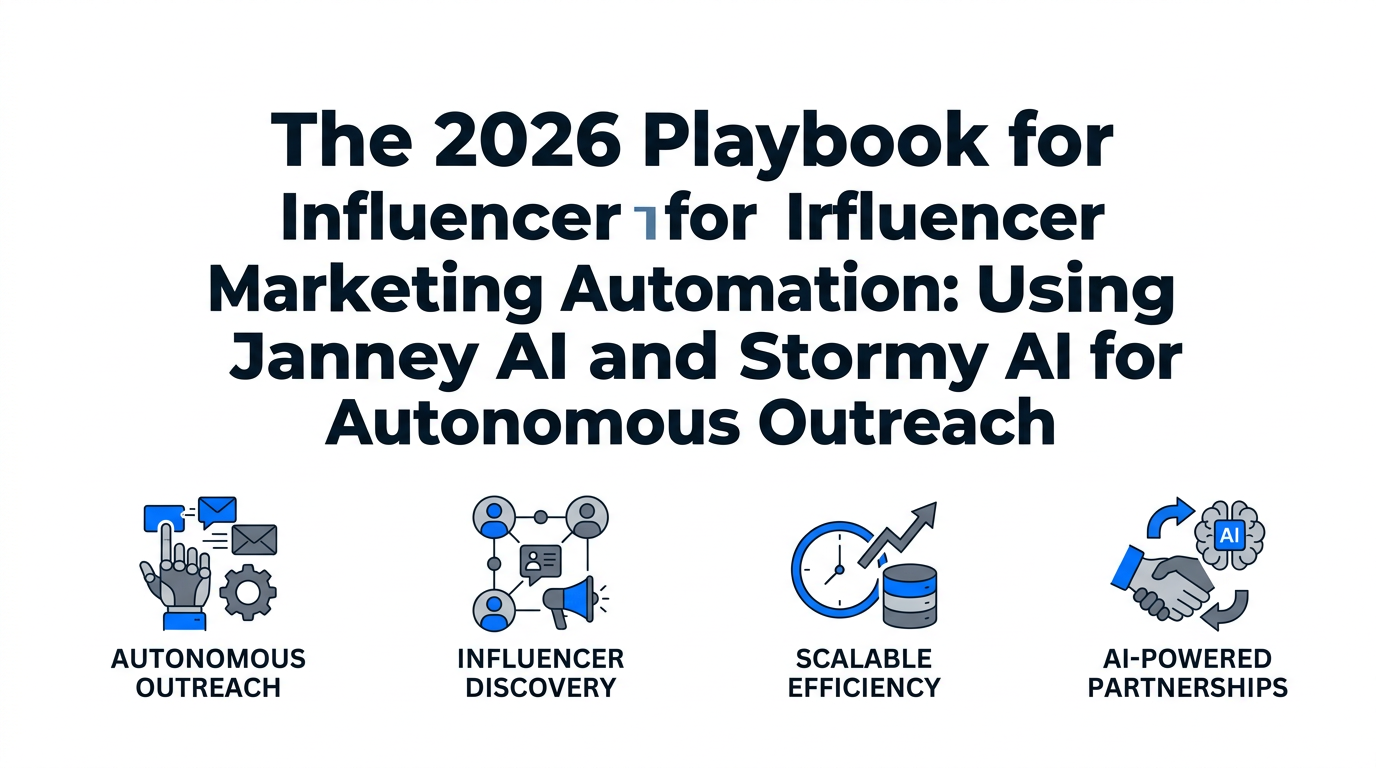 The 2026 Playbook for Influencer Marketing Automation: Using Janney AI and Stormy AI for Autonomous Outreach