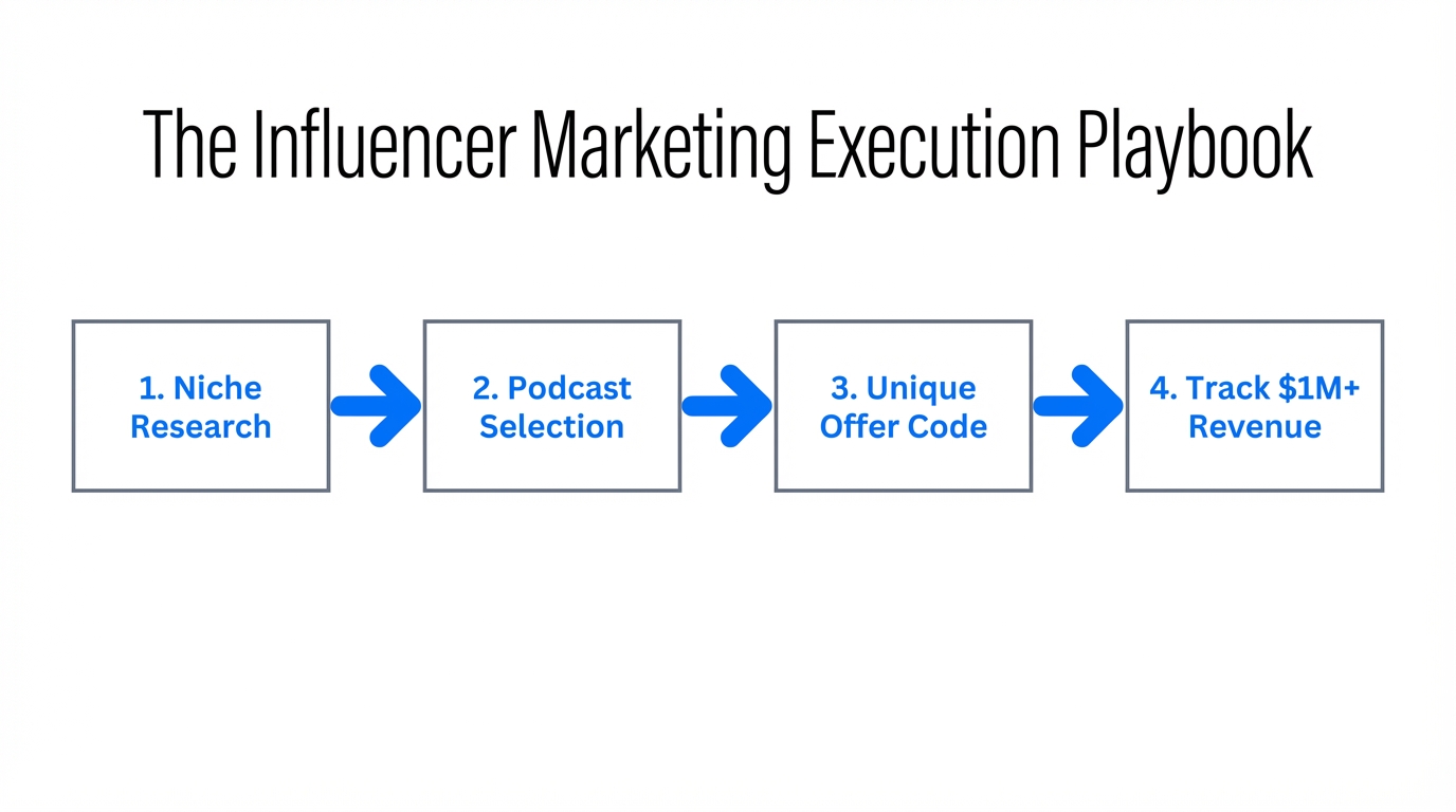 The step-by-step workflow for executing high-growth influencer marketing campaigns.