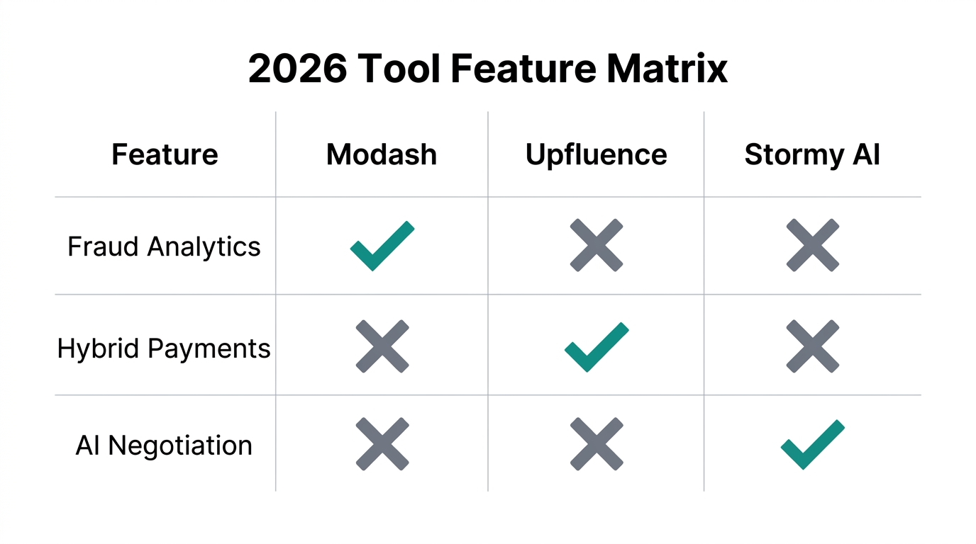 Comparison of key features across top marketing automation platforms.
