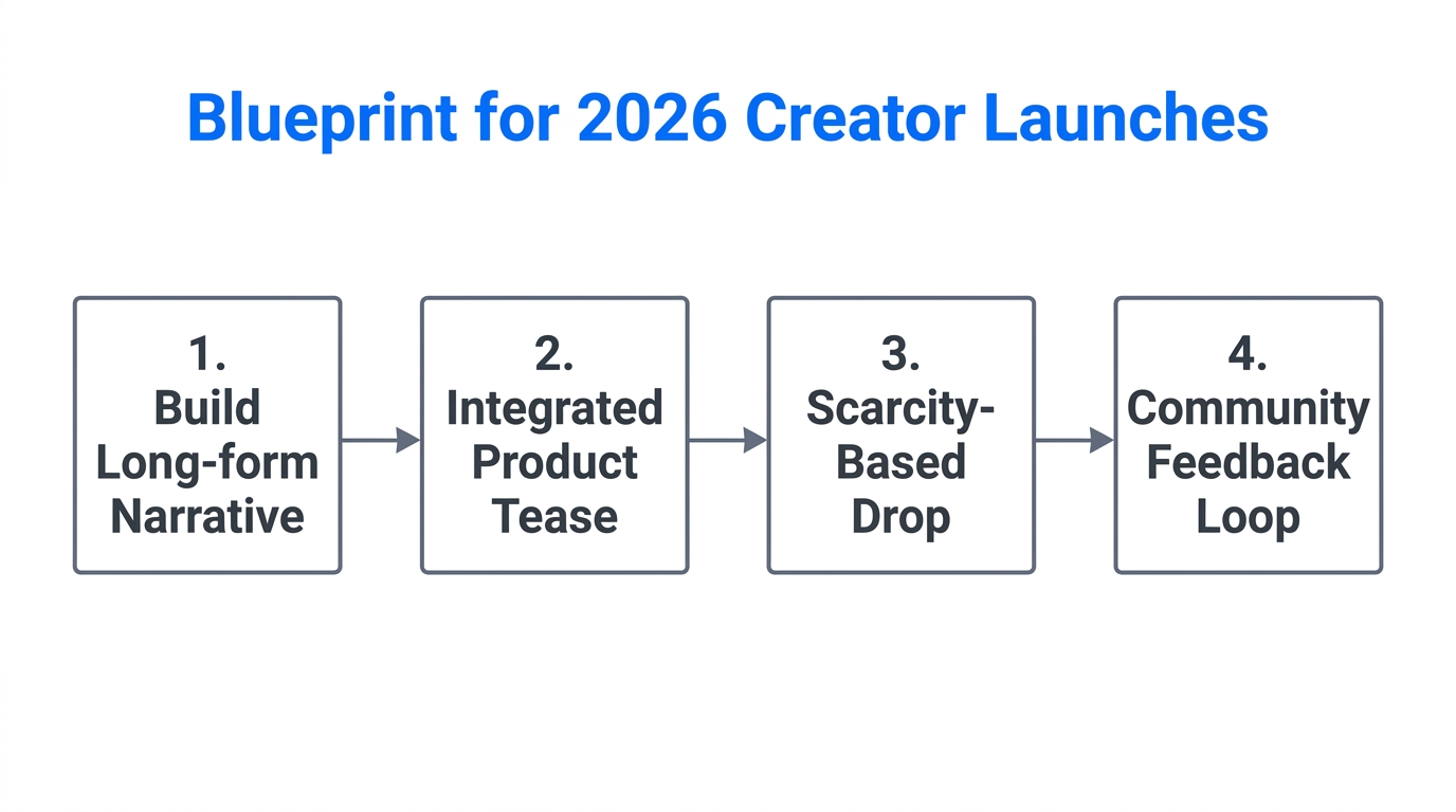 The four-step roadmap for successful creator-led product launches in 2026.