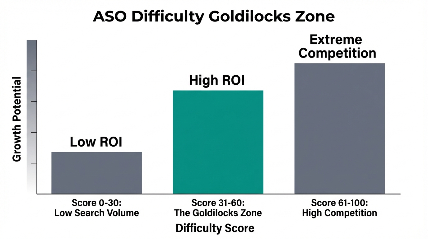 Identifying The Goldilocks Zone Keyword Difficulty