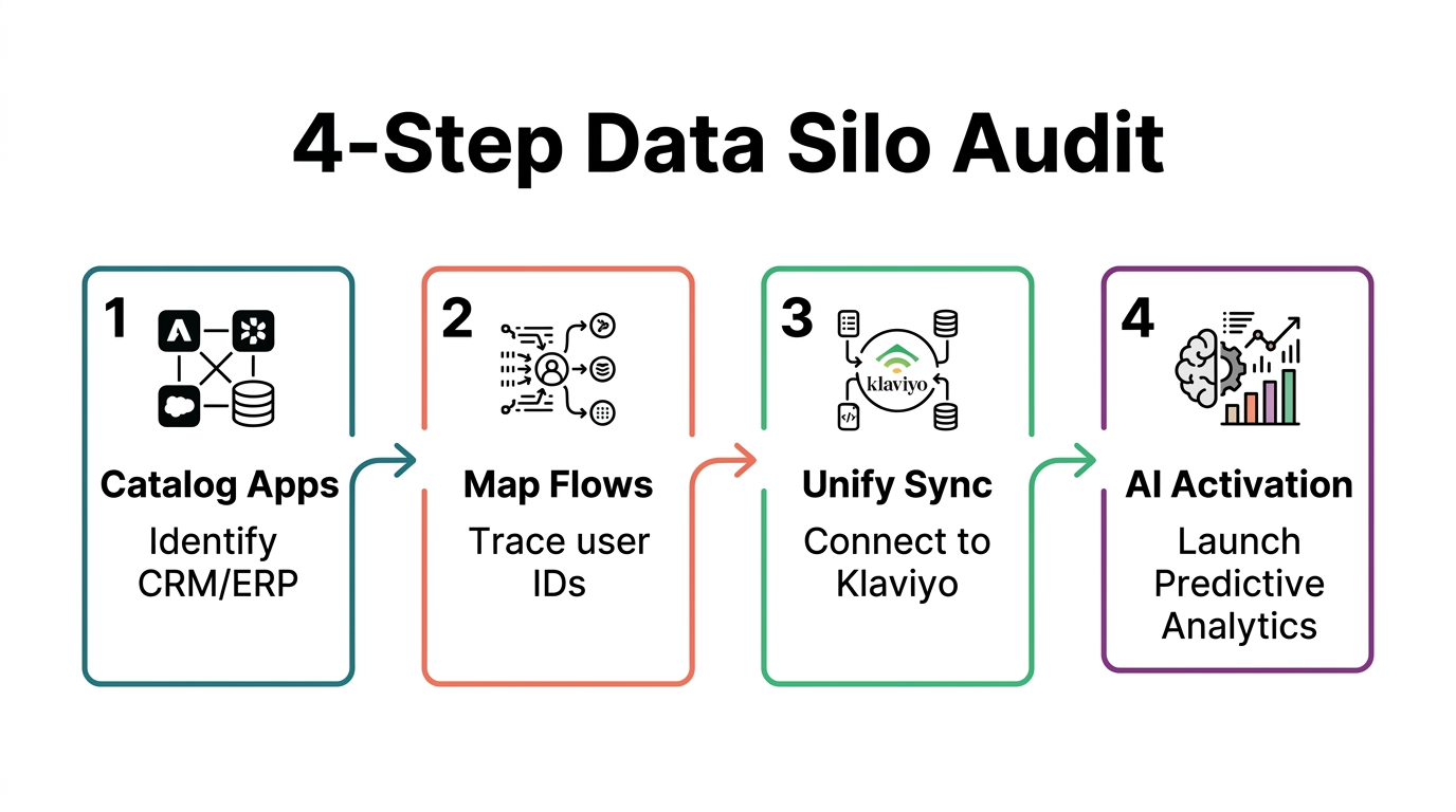 The four-step process for auditing and unifying fragmented customer data silos.