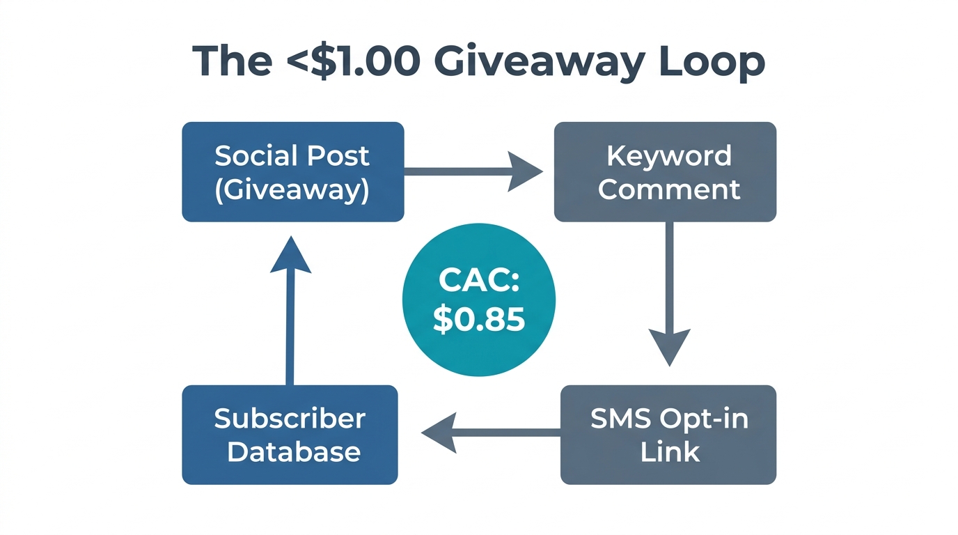 Step-by-step subscriber acquisition loop for under one dollar per lead.