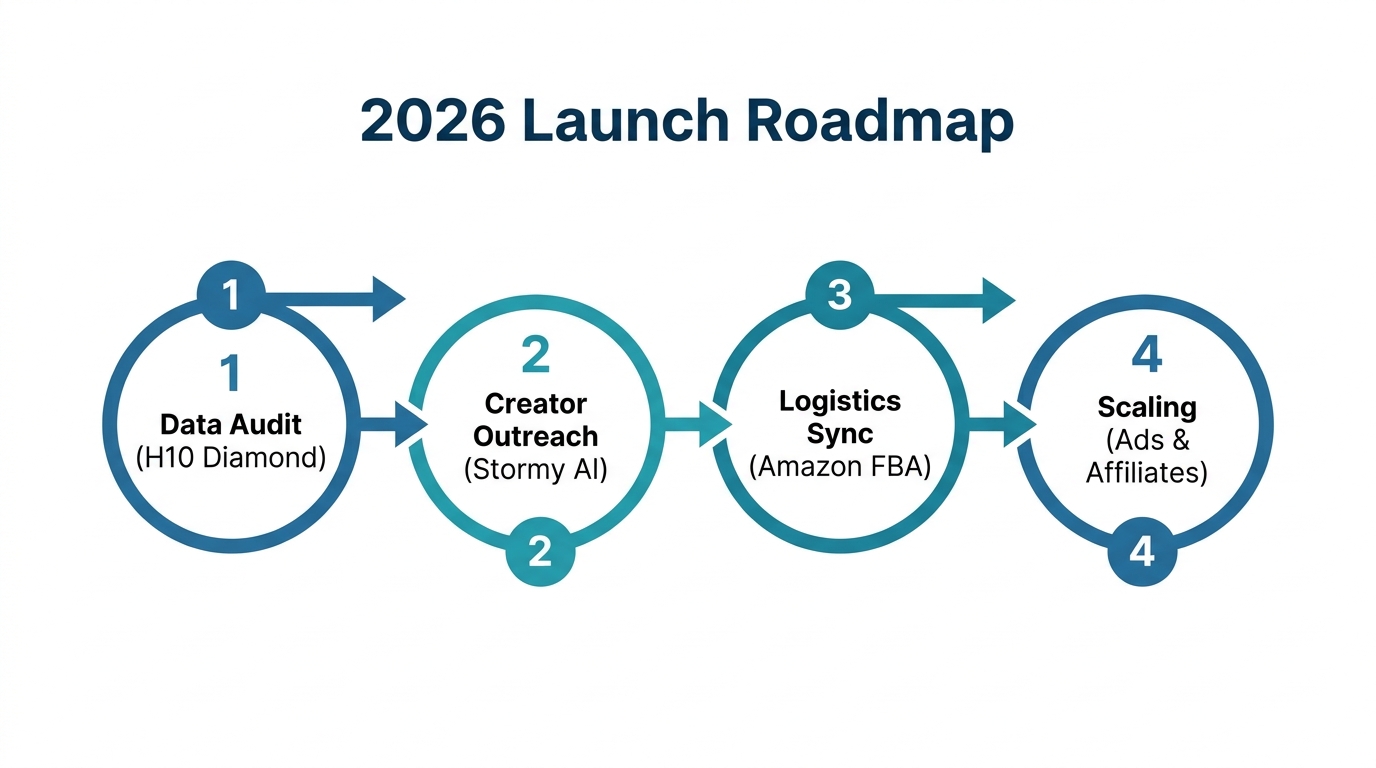 A four-step strategic roadmap for launching on TikTok Shop.