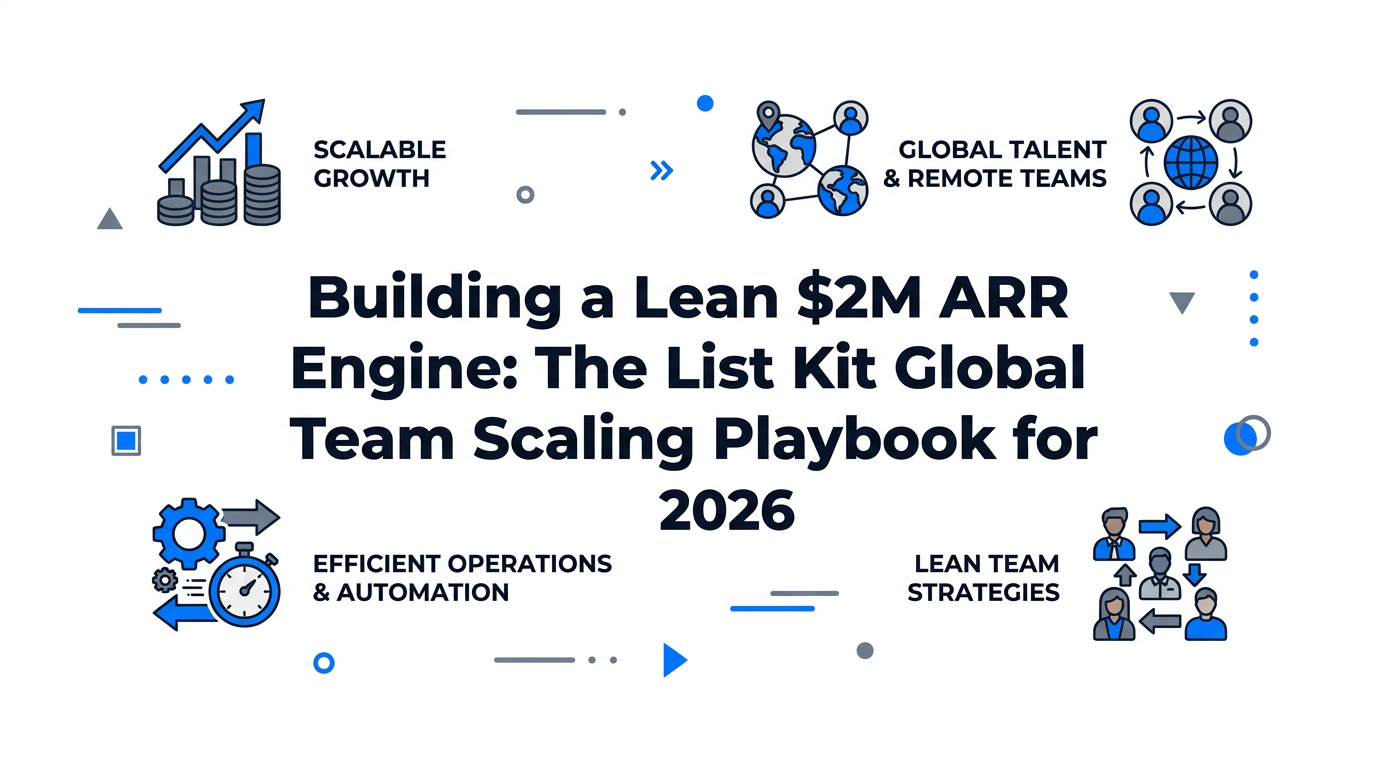 Building a Lean $2M ARR Engine: The List Kit Global Team Scaling Playbook for 2026