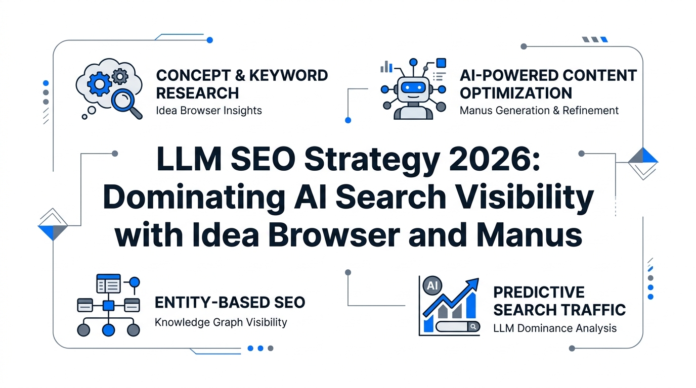 LLM SEO Strategy 2026: Dominating AI Search Visibility with Idea Browser and Manus