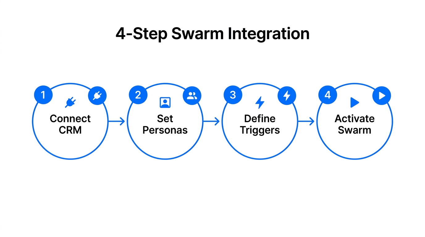 Step-by-step workflow to integrate agent swarms into your CRM.