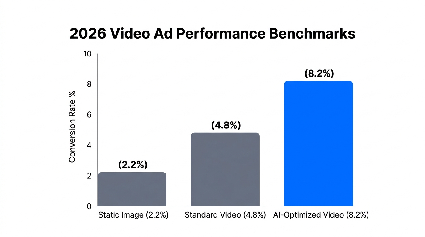 Projected 2026 conversion rate benchmarks for different Amazon ad formats.