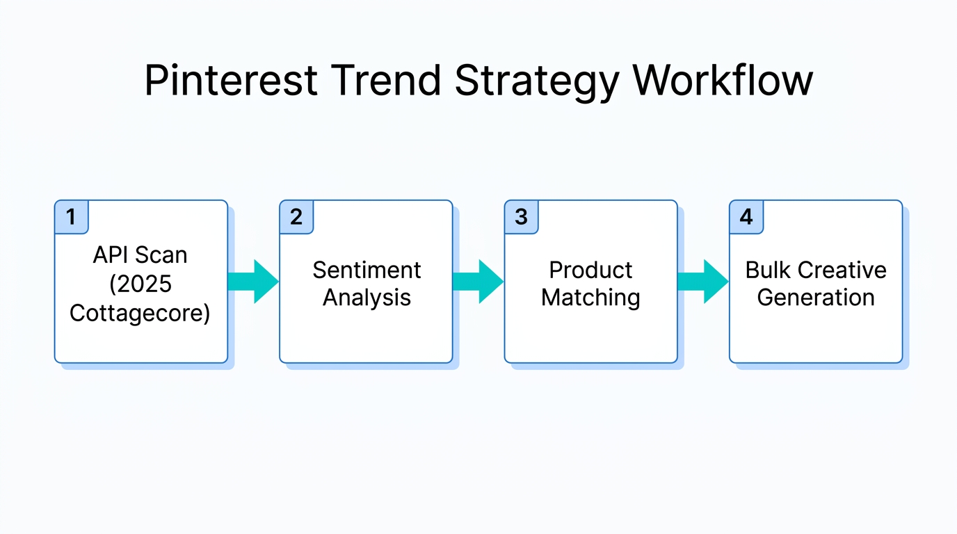 Step-by-step workflow for leveraging Pinterest Trends API for seasonal niches.