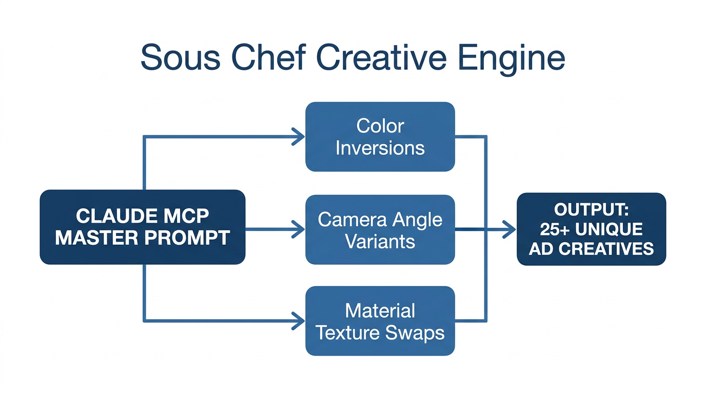 High-volume creative variant generation using the Sous Chef approach.