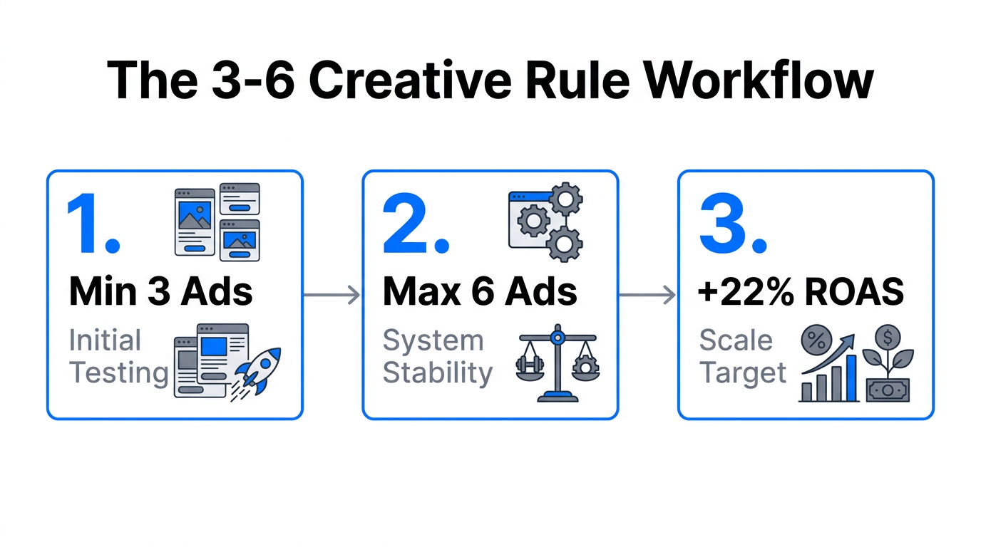Applying the 3-6 creative rule to maintain algorithm stability.