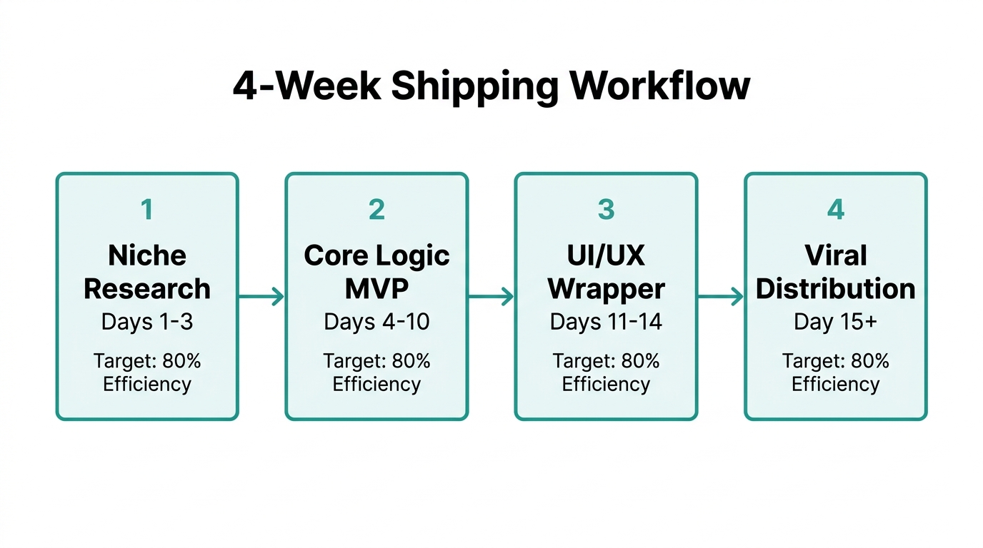 The high-velocity production cycle for launching micro-apps in 14 days.