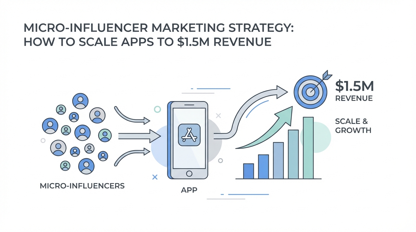 Micro-Influencer Marketing Strategy: How to Scale Apps to $1.5M Revenue