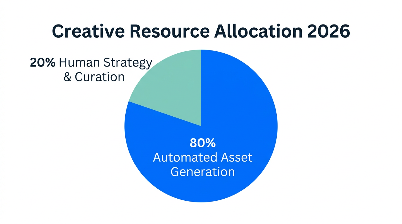 The 80/20 breakdown of AI automation versus human strategy.