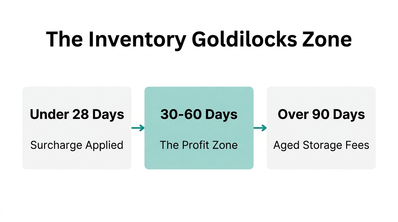 Inventory levels categorized by surcharge risk and profit optimization.